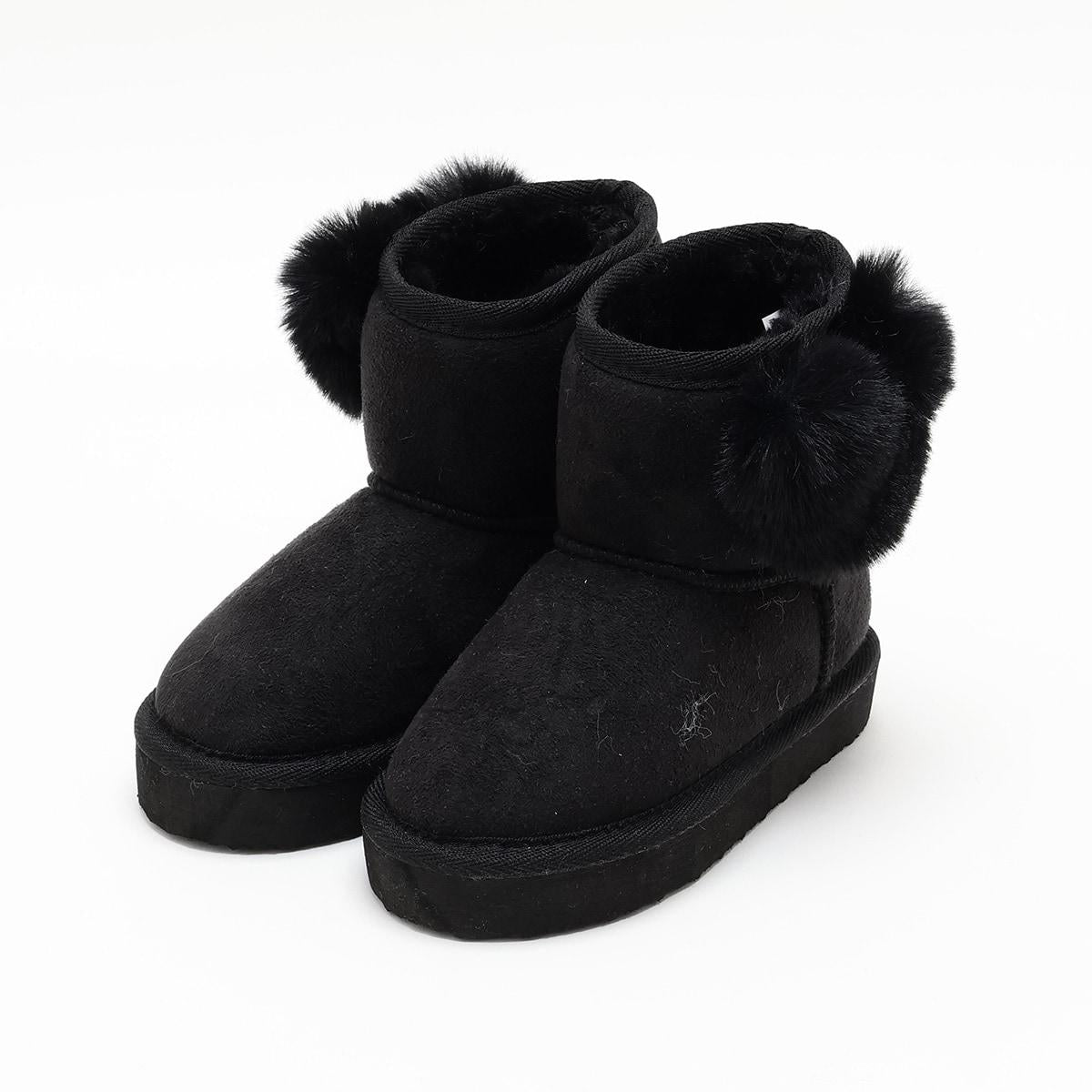 愛心裝飾羊毛靴