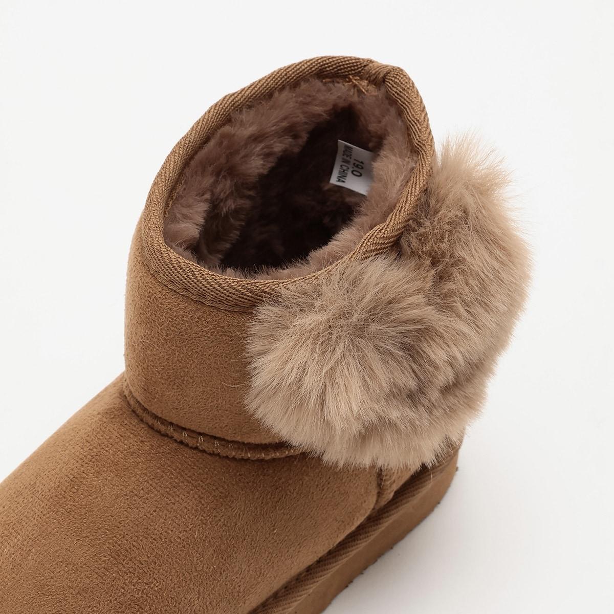 愛心裝飾羊毛靴