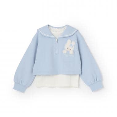 【人氣商品】【直營店無售】短款水手領套頭衫&長袖小高領套裝