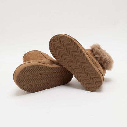 愛心裝飾羊毛靴