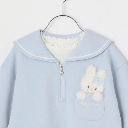 【人氣商品】【直營店無售】短款水手領套頭衫&長袖小高領套裝