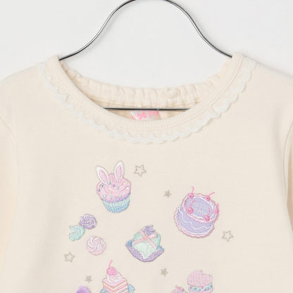 【人氣商品】【直營店無售】法式小點心刺繡衛衣