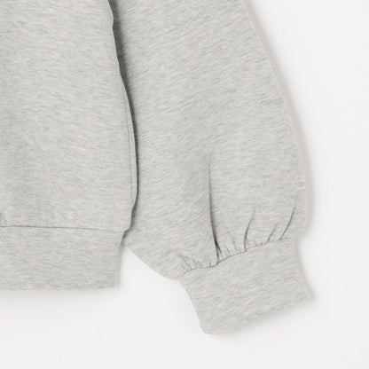 亮片裝飾荷葉邊拉鍊連帽衫