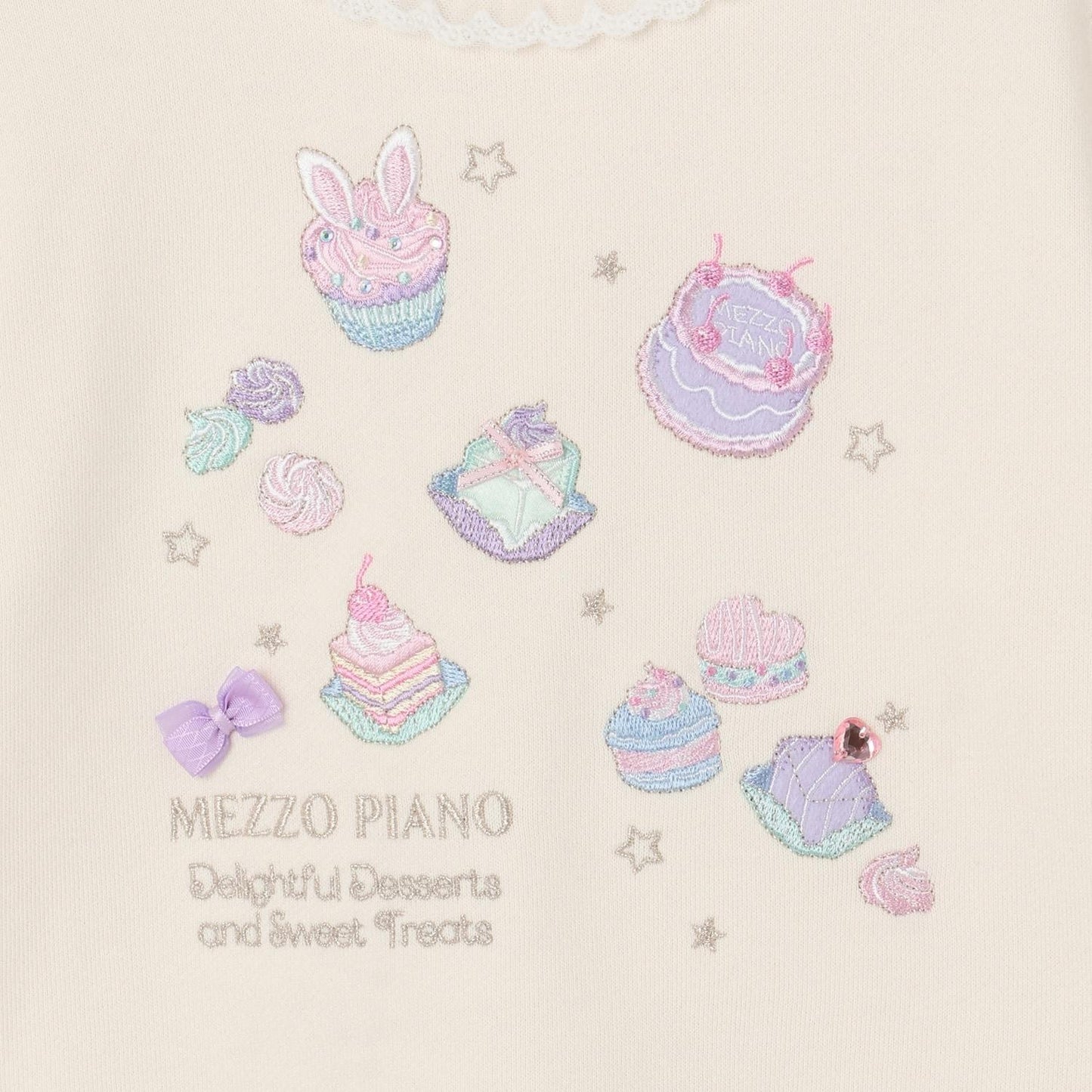 【人氣商品】【直營店無售】法式小點心刺繡衛衣