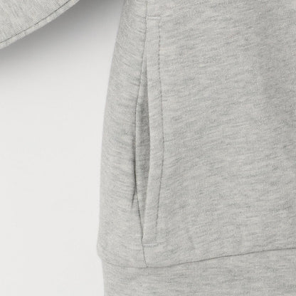 亮片裝飾荷葉邊拉鍊連帽衫