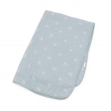 刺繡六層紗布毯