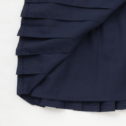 【Trois Lapins】下襬標誌褶皺半身裙