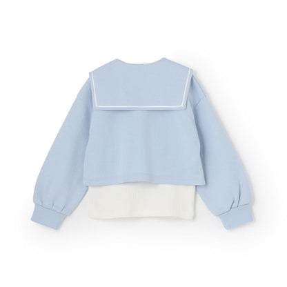 【人氣商品】【直營店無售】短款水手領套頭衫&長袖小高領套裝