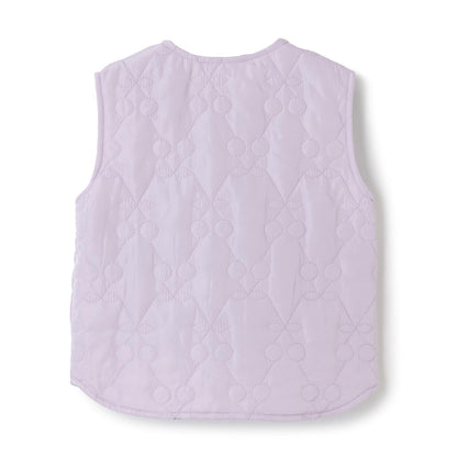 櫻桃絎縫塔夫綢拉鍊馬甲