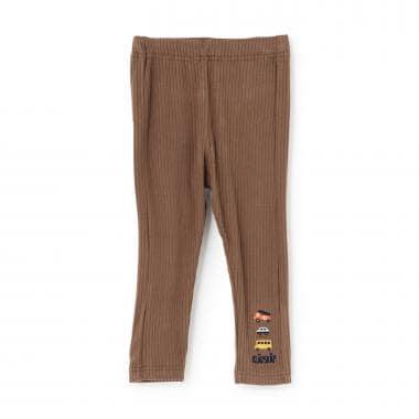 【人氣商品】【直營店無售】工程車輛刺繡長款打底褲