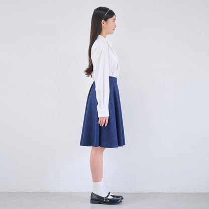 蕾絲領蝴蝶結襯衫