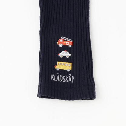 【人氣商品】【直營店無售】工程車輛刺繡長款打底褲