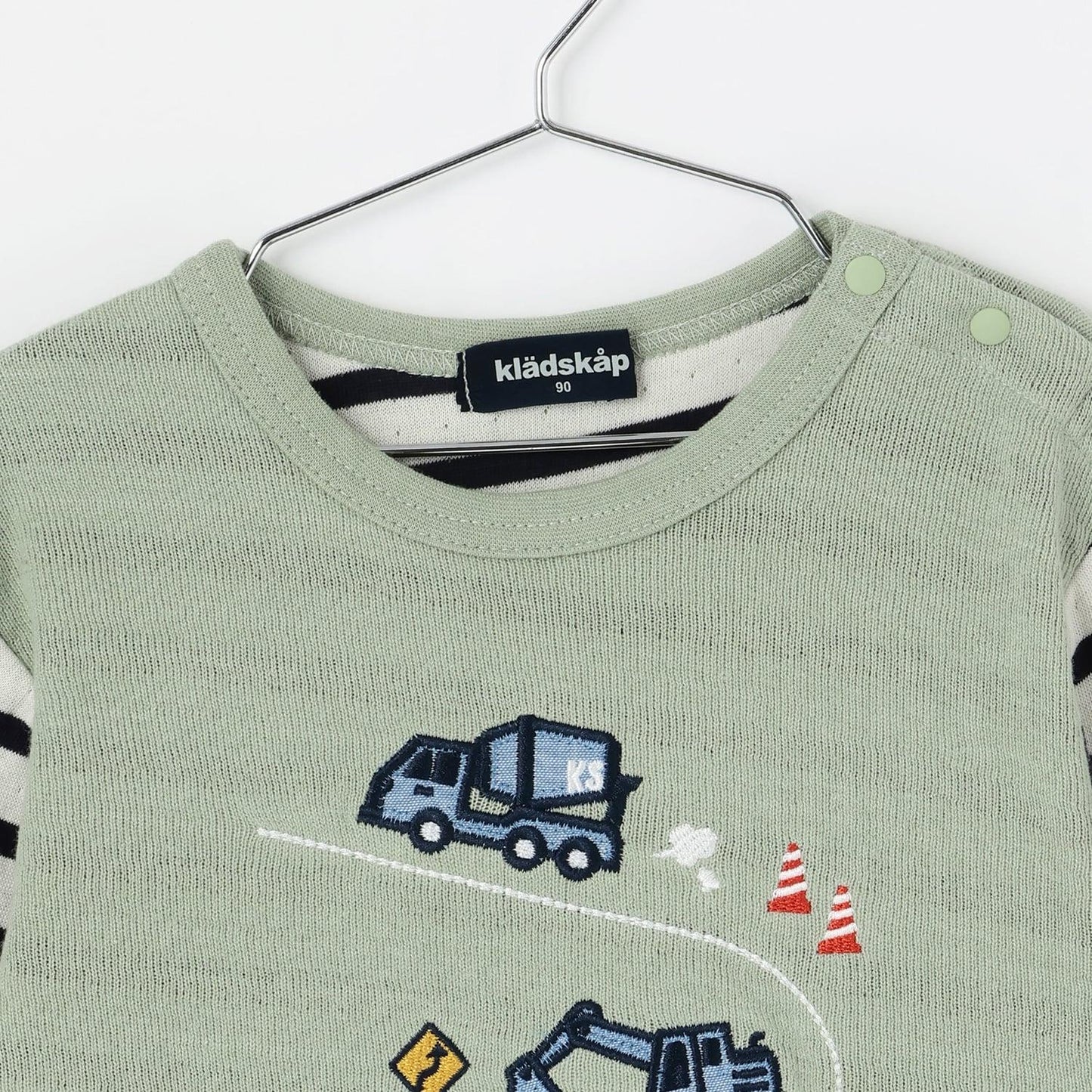 【人氣商品】【直營店無售】汽車刺繡夾層長袖T恤