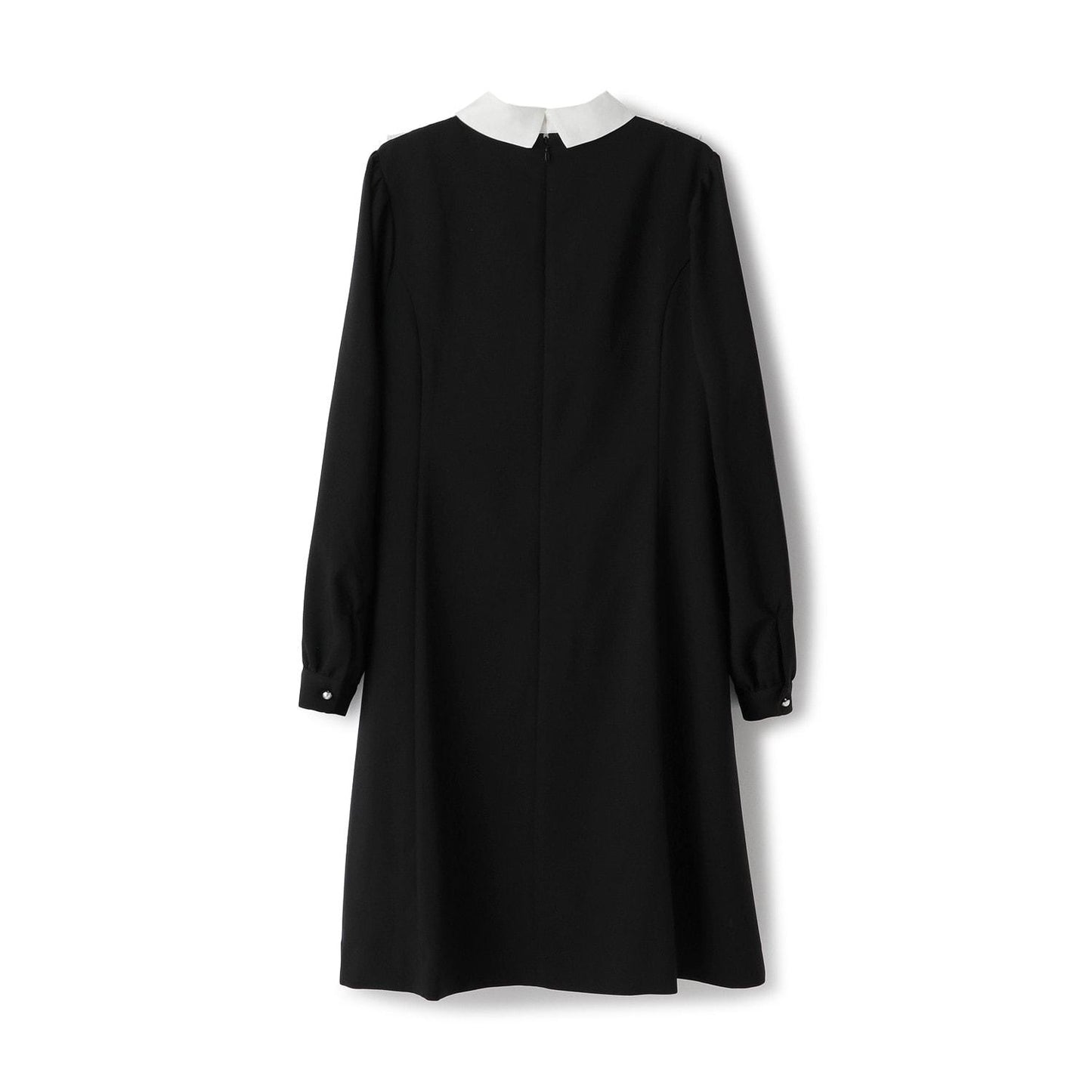 荷葉邊拼接連衣裙♪