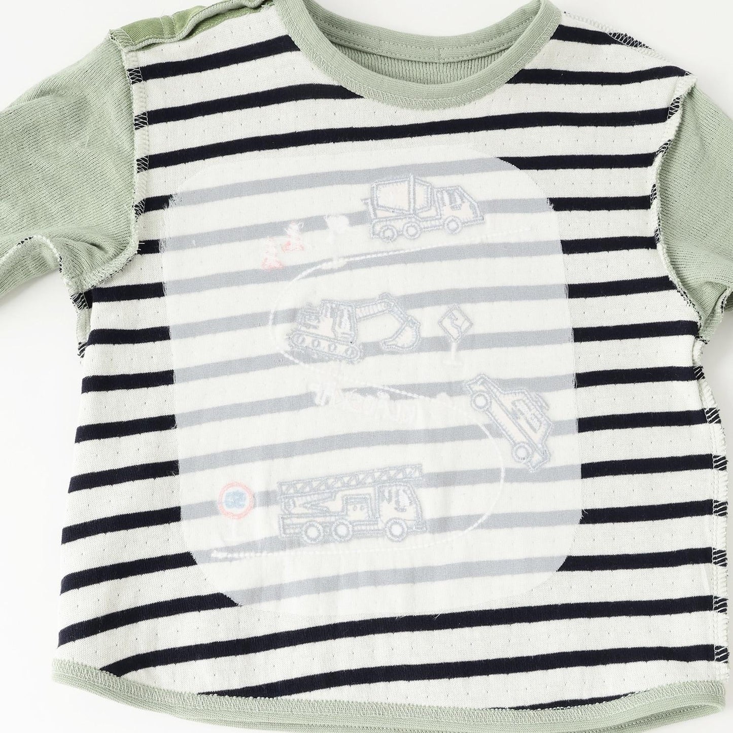 【人氣商品】【直營店無售】汽車刺繡夾層長袖T恤