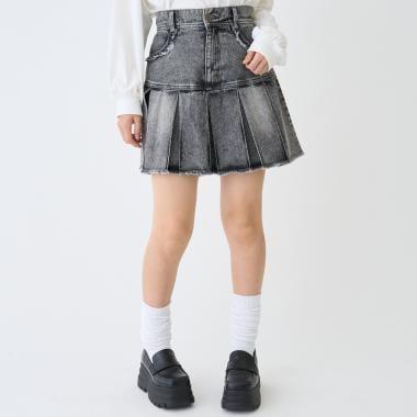 【LTXC】拼色百褶裙