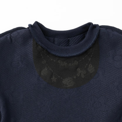 花卉提花荷葉邊衛衣