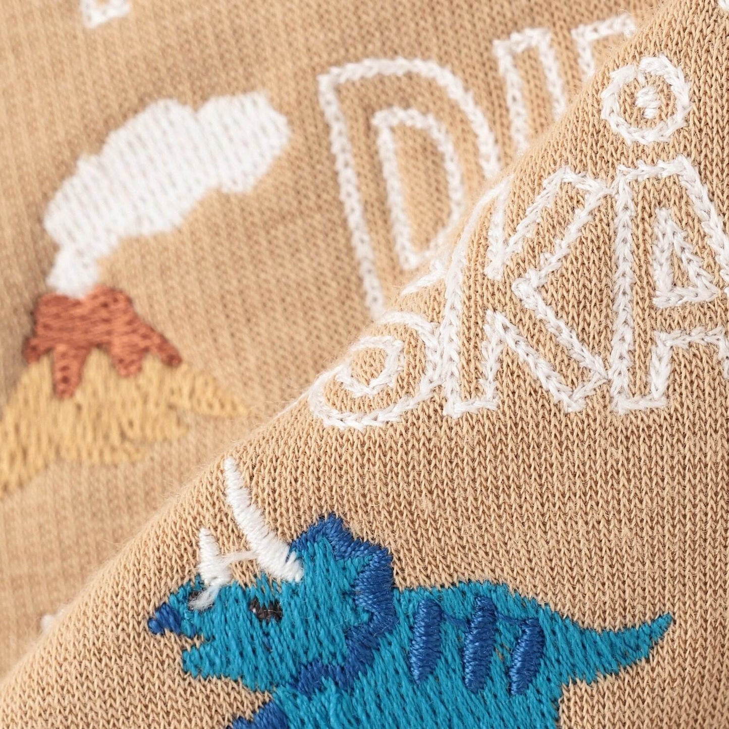 【人氣商品】【直營店無售】恐龍刺繡長款直筒褲