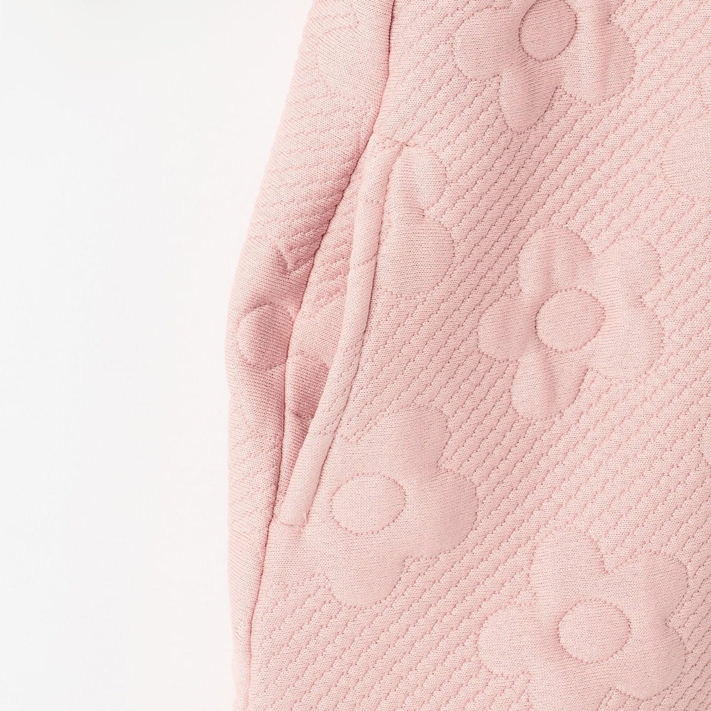 mimi醬斜挎包風格花卉絎縫連衣裙