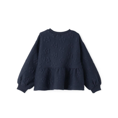 花卉提花荷葉邊衛衣