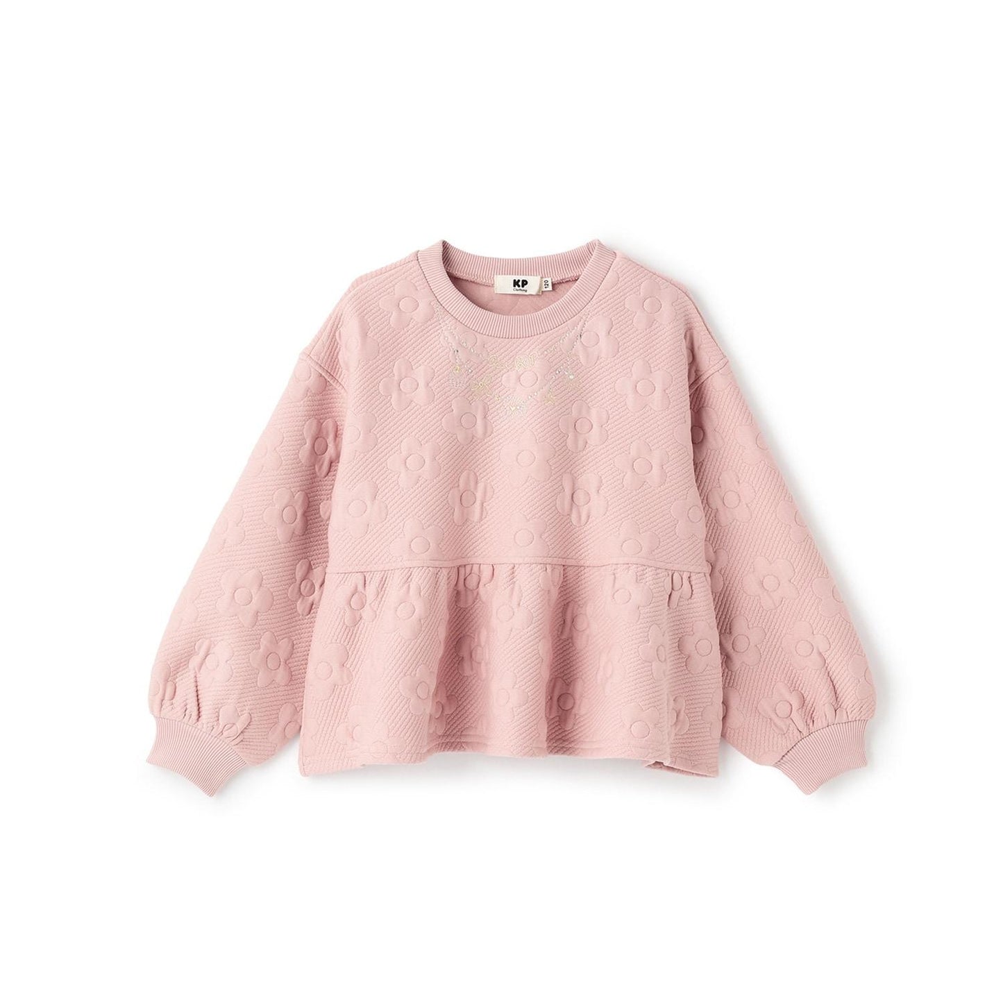 花卉提花荷葉邊衛衣