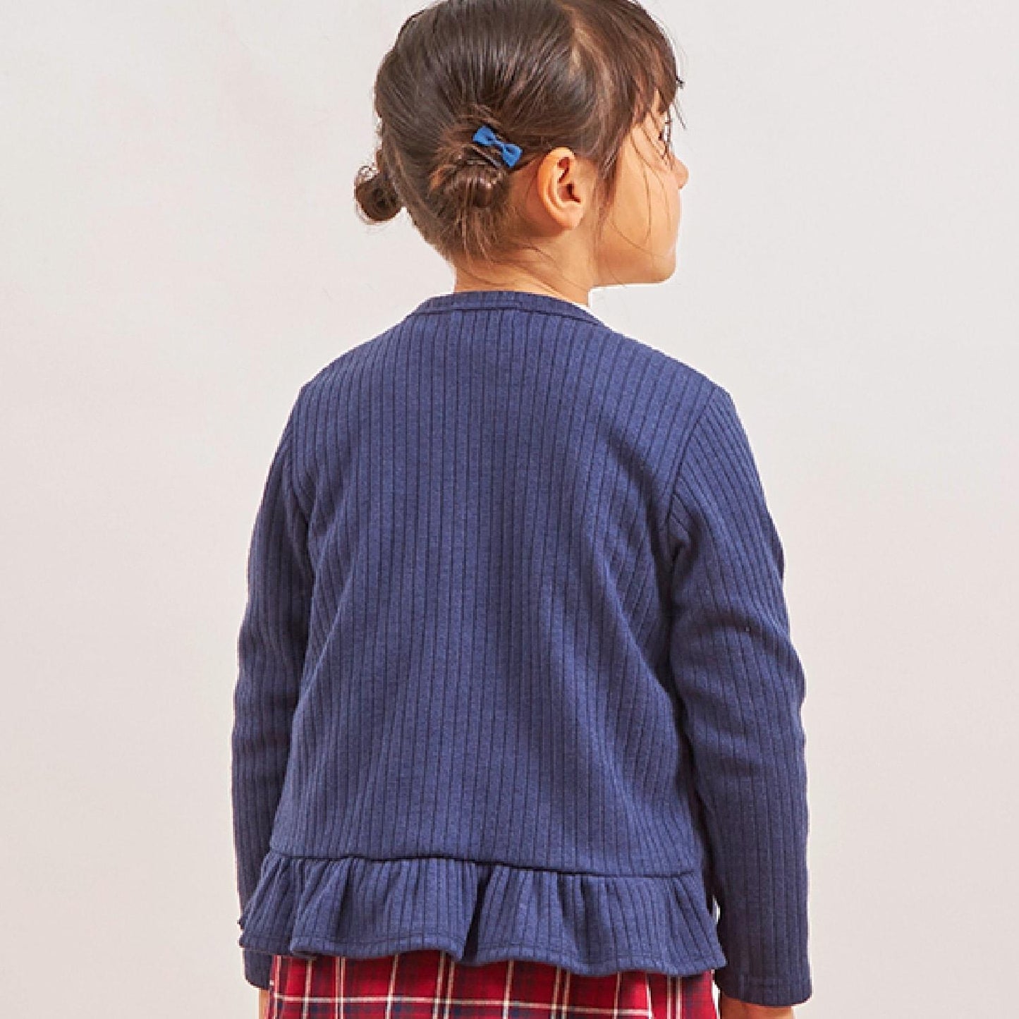 音符刺繡寬鬆羅紋開衫