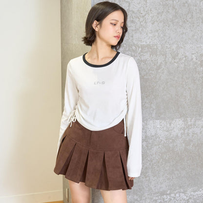 【LTXC】拼色百褶裙