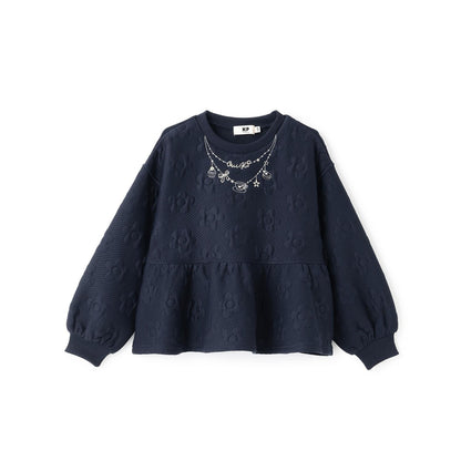 花卉提花荷葉邊衛衣