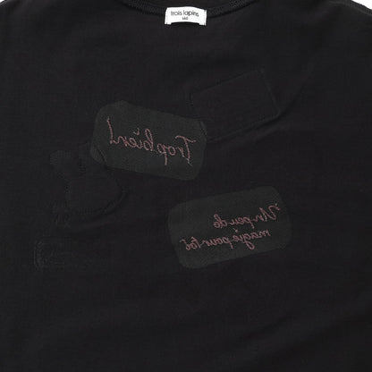 【Trois Lapins】徽章設計長袖T恤