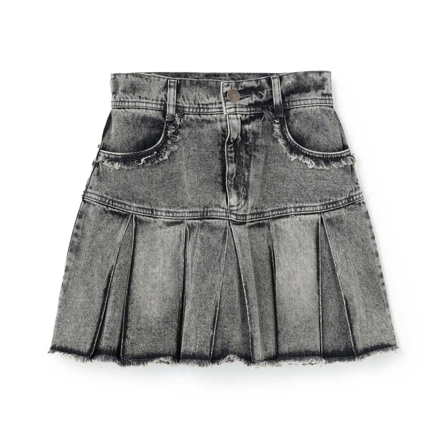 【LTXC】拼色百褶裙