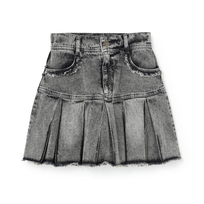 【LTXC】拼色百褶裙