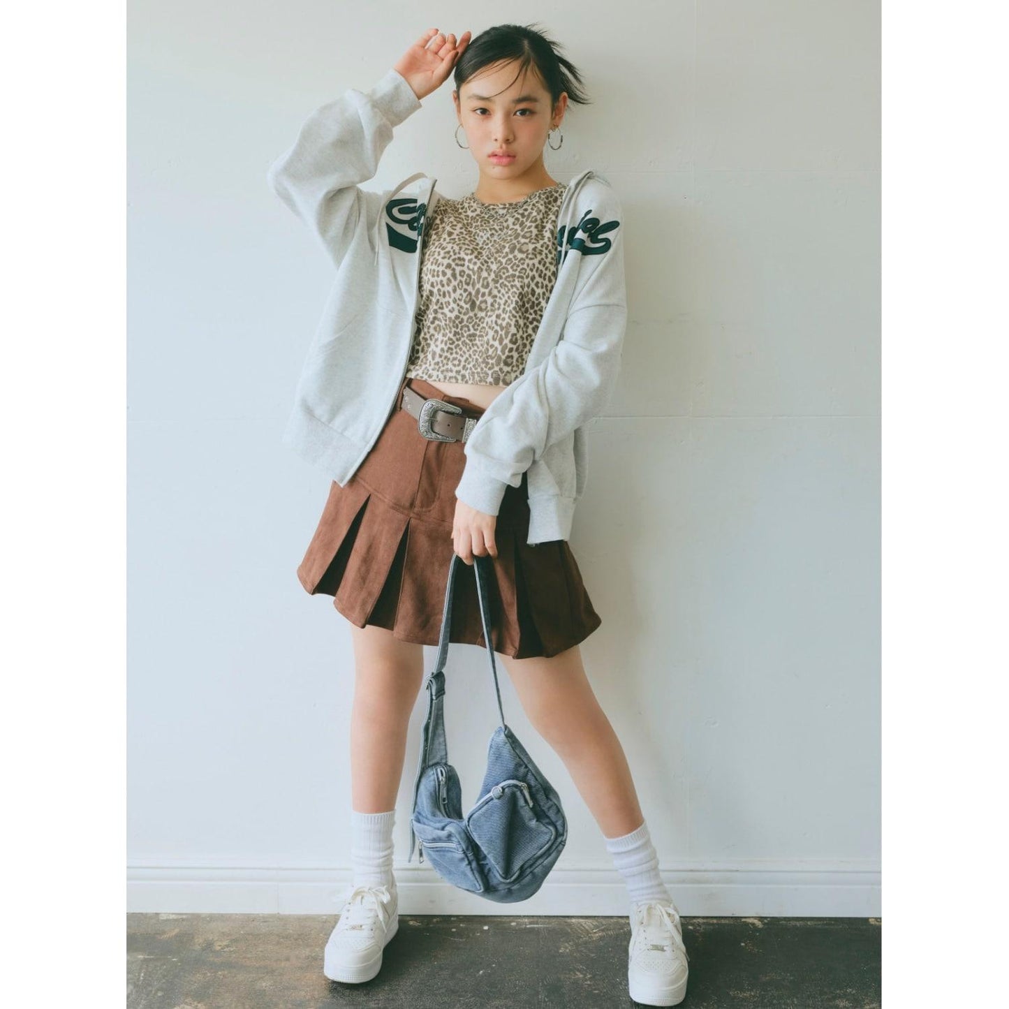 【LTXC】拼色百褶裙