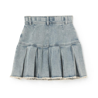 【LTXC】拼色百褶裙