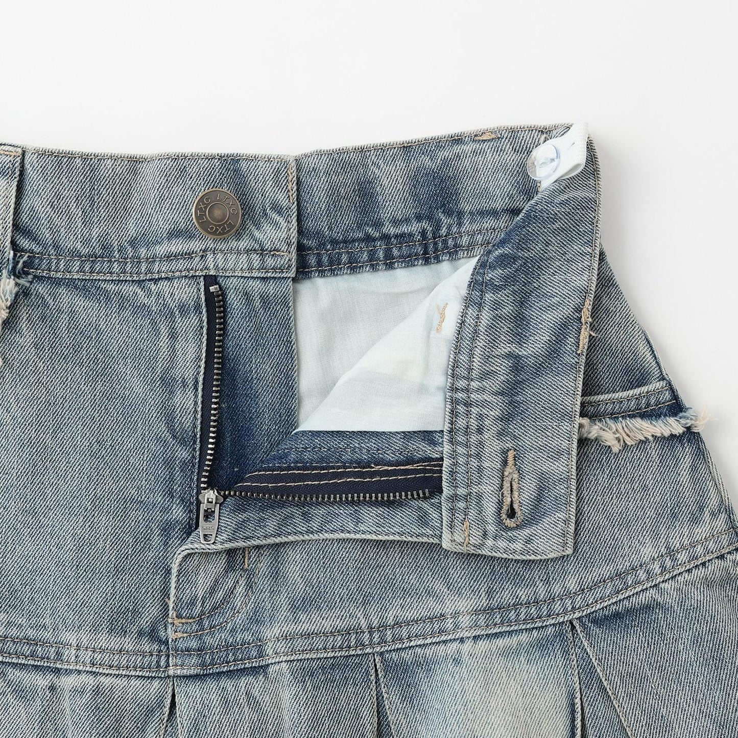 【LTXC】拼色百褶裙