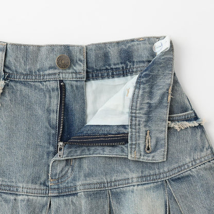 【LTXC】拼色百褶裙