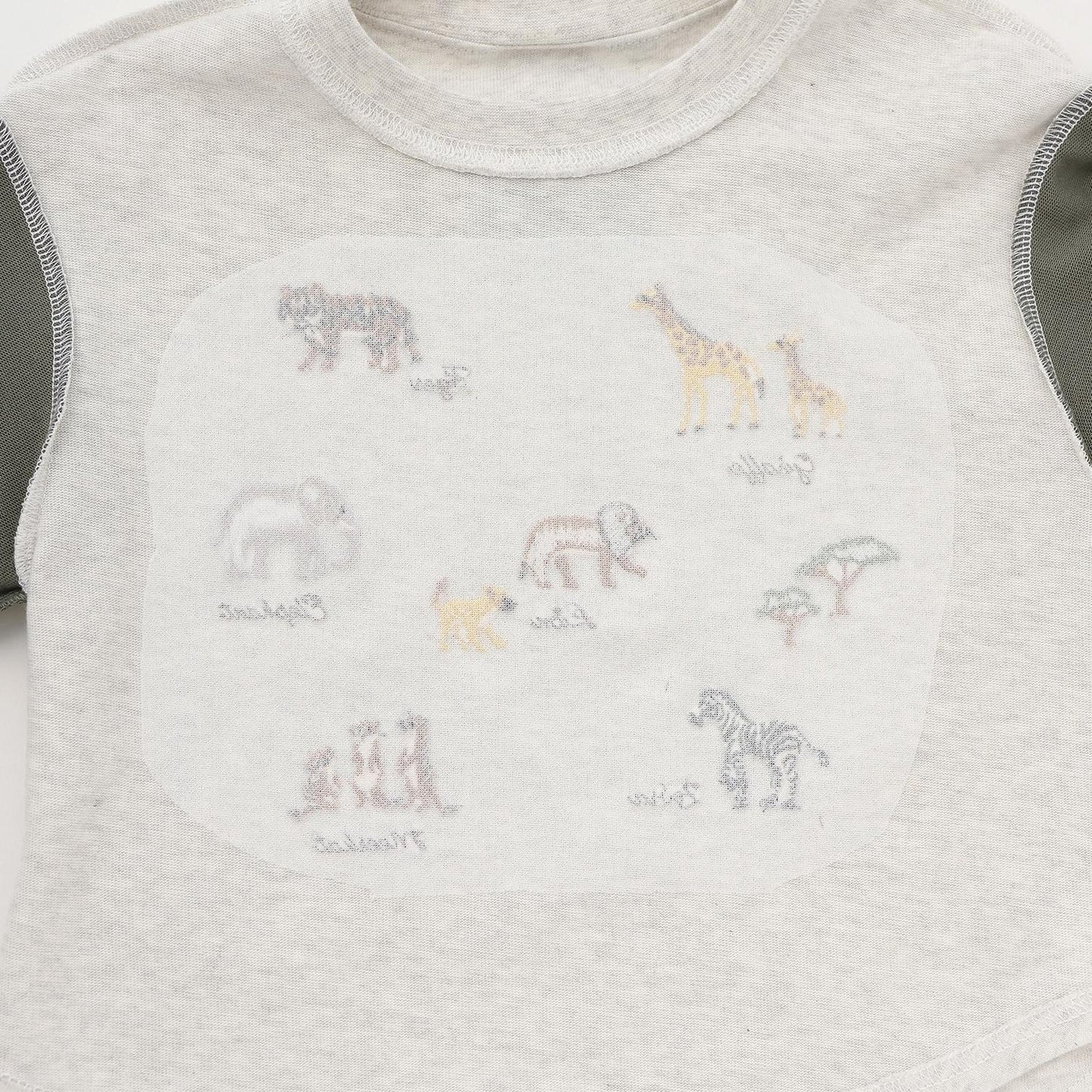 動物刺繡長袖T恤