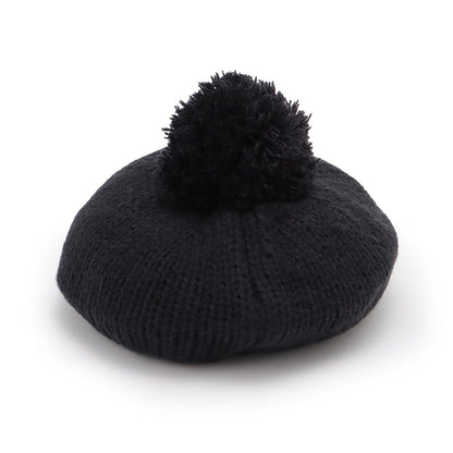 帶毛球貝雷帽