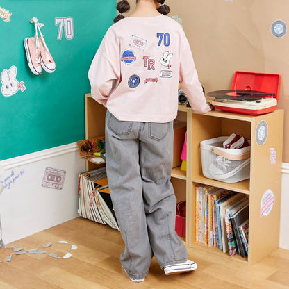 【Trois Lapins】徽章設計長袖T恤