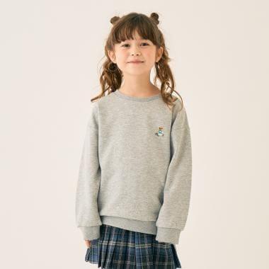 小熊刺繡加絨衛衣