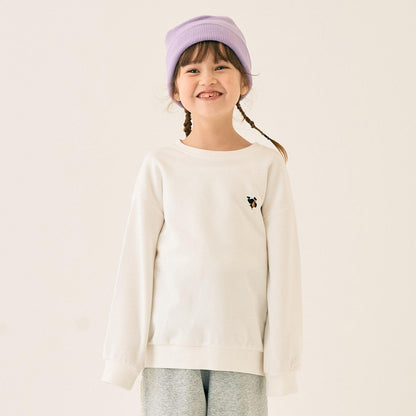 小熊刺繡加絨衛衣