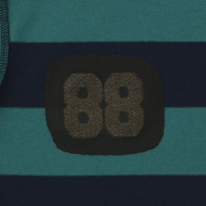 條紋毛圈繡長袖T恤