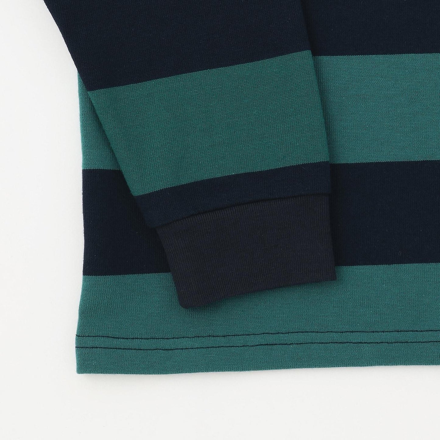 條紋毛圈繡長袖T恤