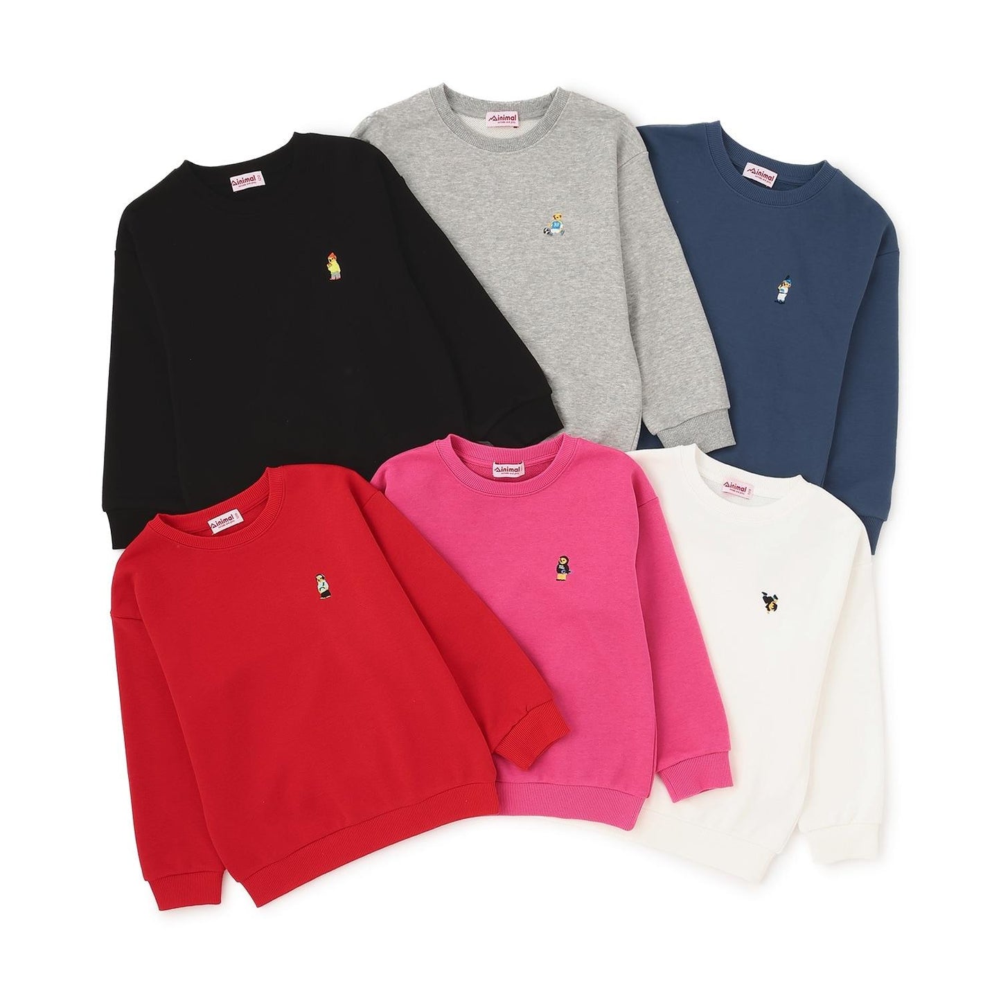 小熊刺繡加絨衛衣