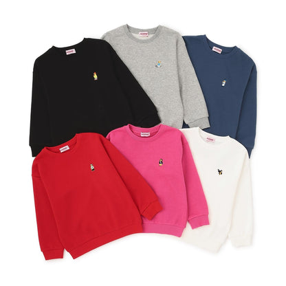 小熊刺繡加絨衛衣