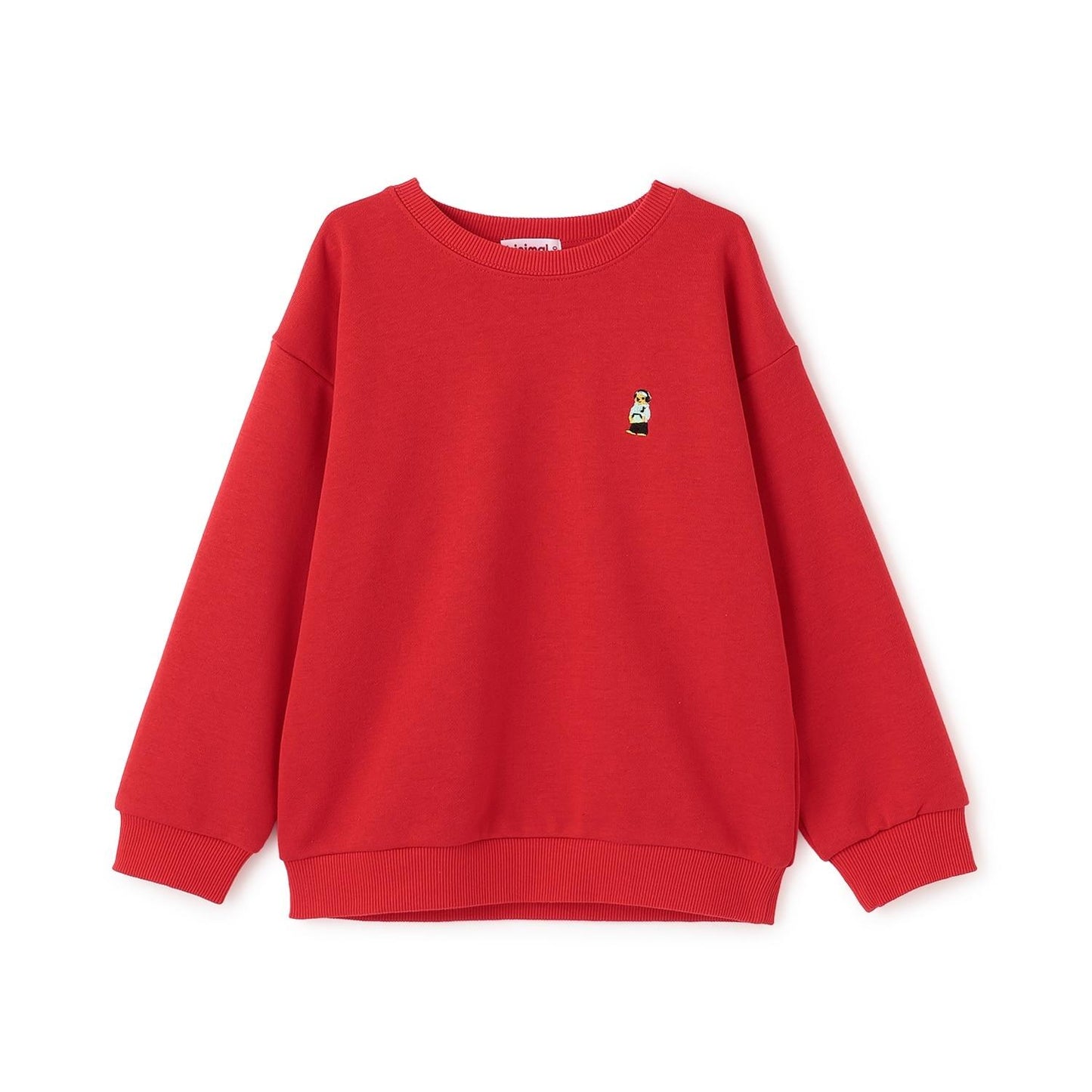 小熊刺繡加絨衛衣