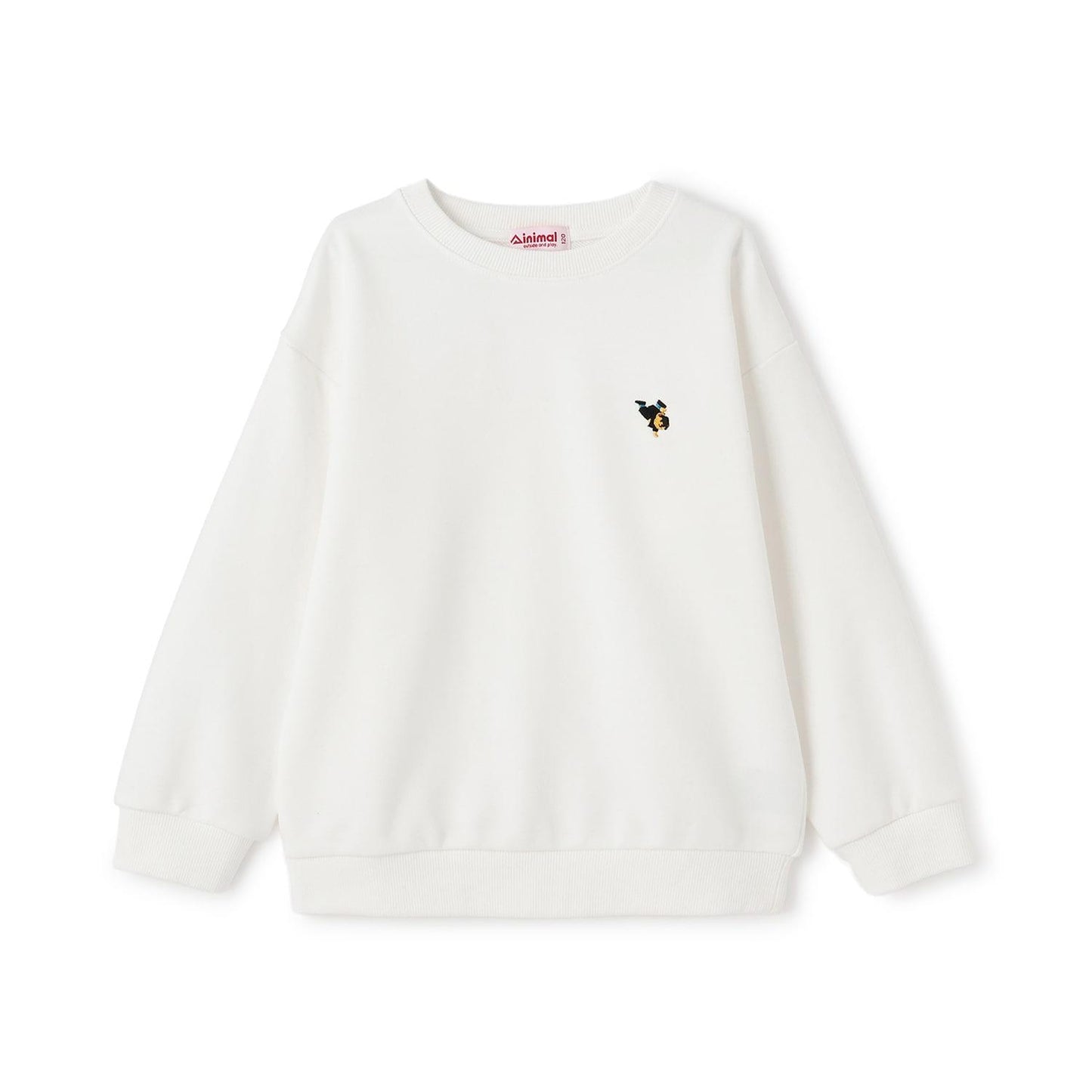 小熊刺繡加絨衛衣