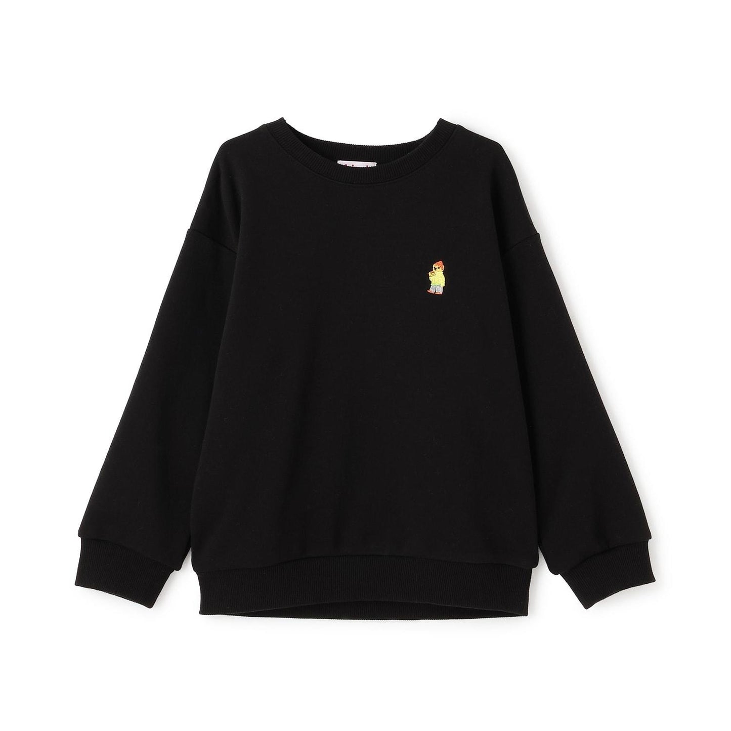 小熊刺繡加絨衛衣