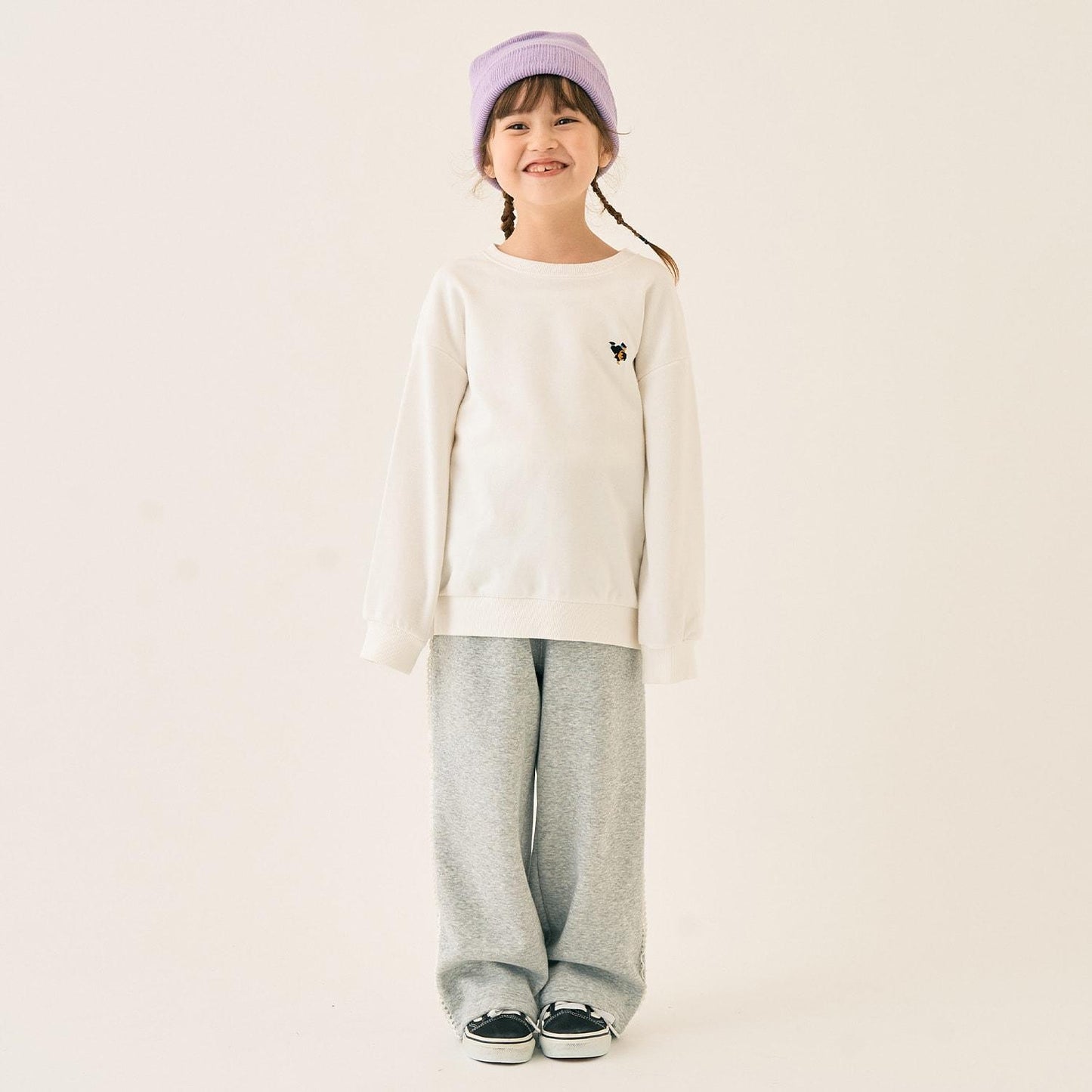 小熊刺繡加絨衛衣