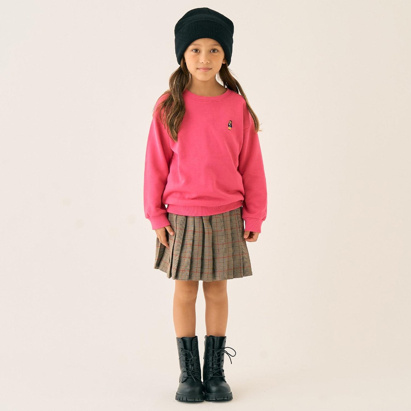 小熊刺繡加絨衛衣