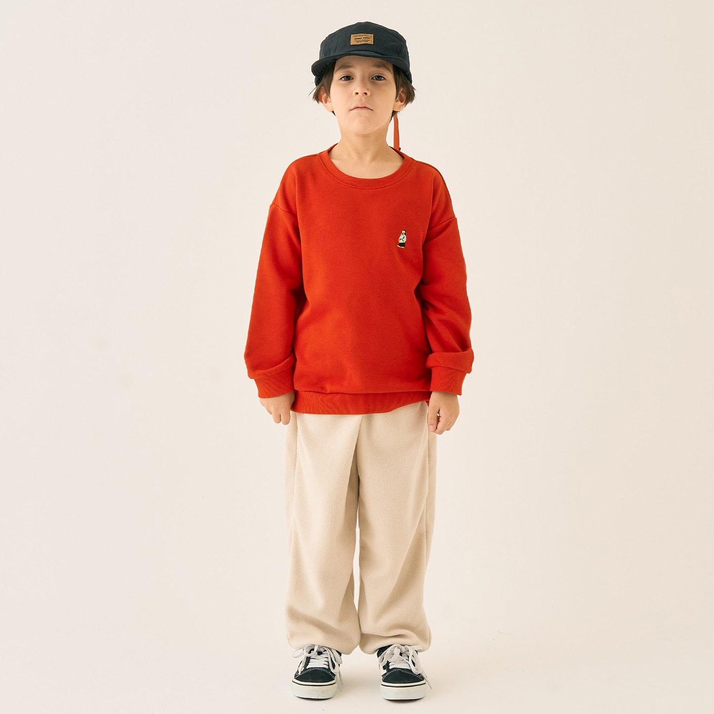 小熊刺繡加絨衛衣